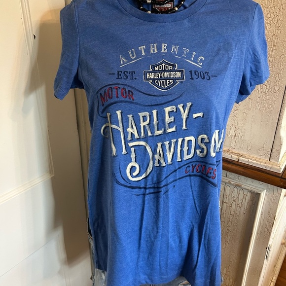 Harley-Davidson Tops - Harley-Davidson Blue Authentic Tee